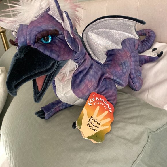 FOLKMANIS  HAND PUPPET   BEAKED DRAGON - Picture 5 of 12